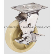 4inch Heavy-Duty Nylon Caster Wheel with Brake